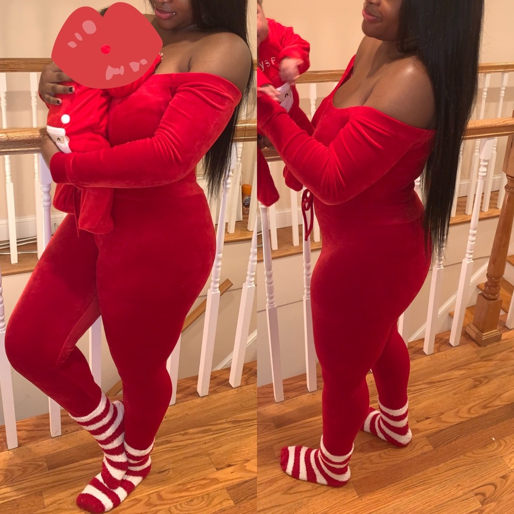 Red jumpsuit